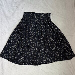 Ganni high-waisted floral-print skirt